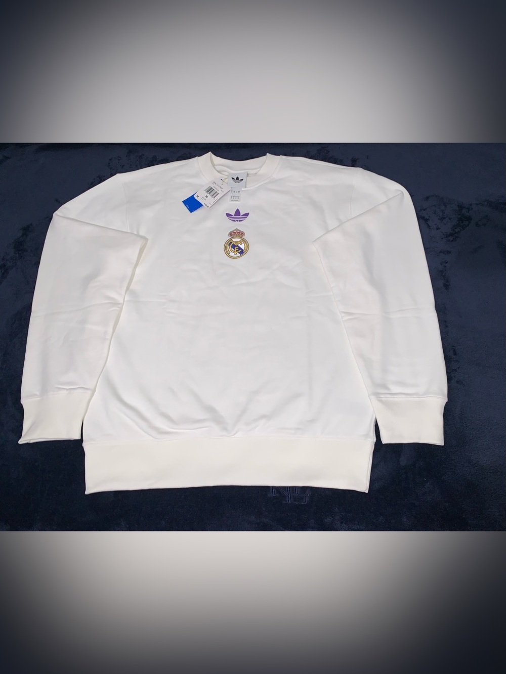 Adidas Real Madrid LFSTLR Crew Sweatshirt KC7789 Size: Medium